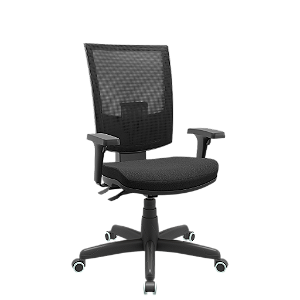 Cadeira Presidente Flash EmTela, Ergonômica - Plaxmetal