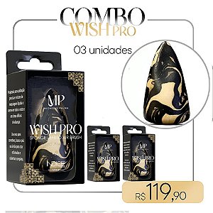 (COMBO 3 unidades ) Michelly Palma - Wish Sponge - Efeito Air Brush - Esponja de Maquiagem