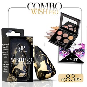 COMBO WISHPRO - ( WISH SPONGE + PALETA GLAM NIGHT 01 ) - Michelly Palma - WishPro