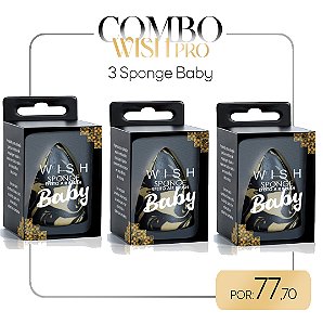 COMBO WISHPRO - ( 3 Sponge Baby ) - Michelly Palma - WishPro