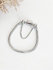 Pulseira para Berloques em Aço Inoxidável