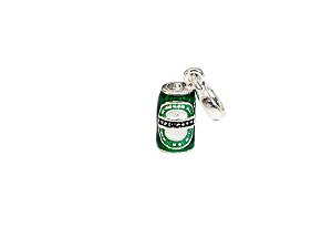 Berloque Latinha de Cerveja em Prata 925
