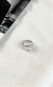 Anel Bold Curvado em Aço Inoxidável