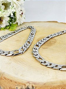 Conjunto Chocker e Pulseira 3X1 em Aço Inoxidável