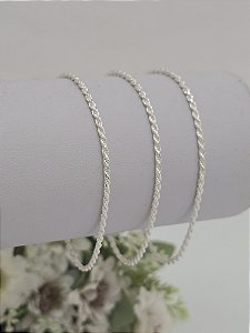 Pulseira Cordão Baiano em Prata 925