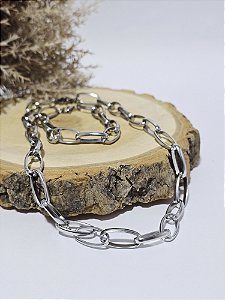 Conjunto Colar e Pulseira Bold em Aço Inoxidável