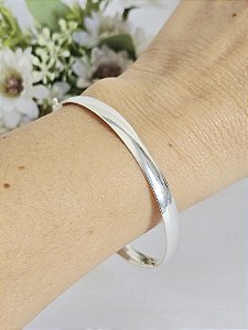 Bracelete Liso em Prata 925