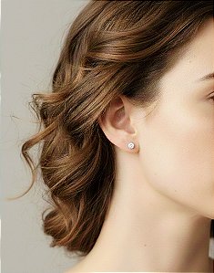 Brinco Ponto de Luz 4mm em Prata 925