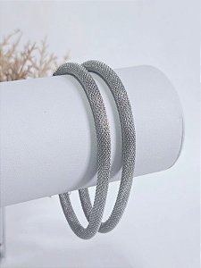 Pulseira em Malha de Aço Inoxidável Maleável