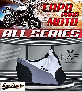 Capa de moto Nave  All Séries cor Branco