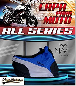 Capa Para Moto Nave All Series cor Azul