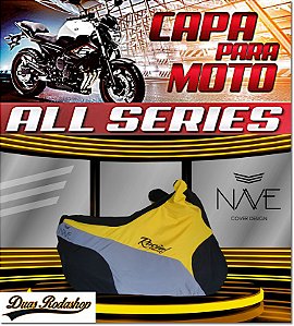 Capa para moto Nave All Series cor Amarelo