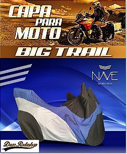 Capa para moto  Big Trail cor azul