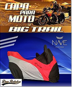 Capa Para Moto Big Trail Cor Vermelho