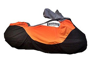 Capa Para Moto Custom Cor Laranja