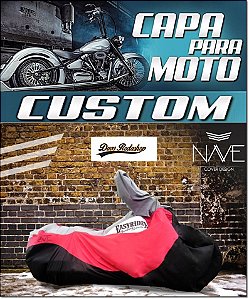 Capa Para Moto Custom Cor Vermelho