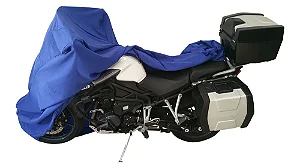 Capa de Moto Nave   Big Trail e Custom  M cor azul