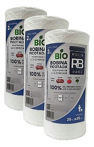 Bobina Saco Plastico Picotada Reforçado 25X35 C/700UN