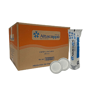 Tampa para Pote 100ml e Copos 180ml 200ml Altacoppo transparente c/ 2.000 un