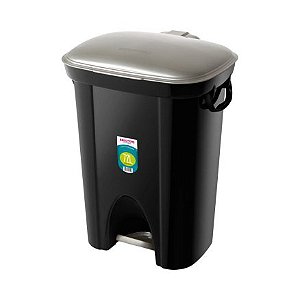Lixeira com Pedal 72L Sanremo Preta
