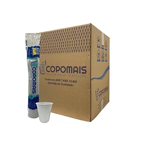 Copo Descartável Branco 200ml Copomais 2500 Unid