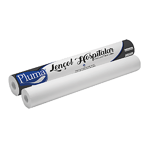 Lençol Hospitalar Branco Pluma 50x50 c/ 6 rolos