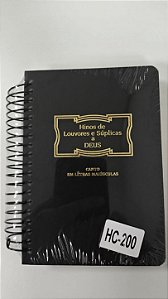 HC-200 HINARIO DE CANTO ESPIRAL LETRA MAIUSCULA