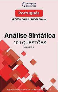 100 Questões sobre Análise Sintática - Volume 1