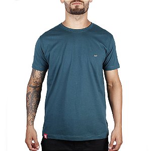 Camiseta Masculina Básica Verde Militar Adrenalina