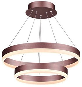 PENDENTE LUSTRE CIRCULAR ACRYLIC EM LED 90W 3000K BIVOLT