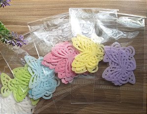 Borboletas de Papel Papel Arroz (10 unids)