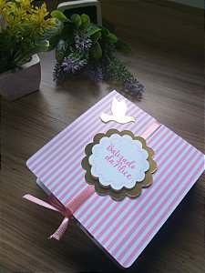 Caixa Convite Batizado Madrinha/Padrinho