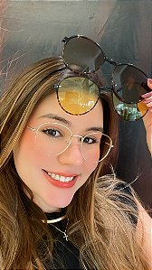 Clip-on feminino redondo