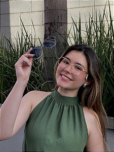 Óculos clip-on 2 em 1- feminino