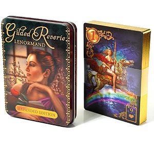 Lenormand Luxo ouro - Gilded Reverie Lenormand Expanded Edition Baralho Cigano