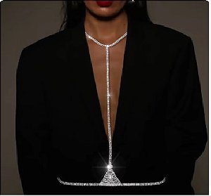 Cristal para Mulheres- Colar Sexy strass