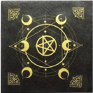 Toalha Tarot Astrológica aveludada  3d - 50x50