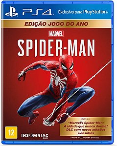 PS4 SPIDER-MAN EDIÇÃO JOGO DO ANO