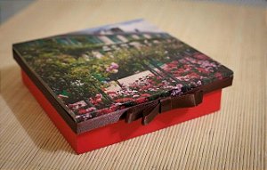 Caixa decoupage com foto