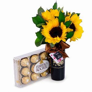 Cup de Girassóis com Ferrero Rocher