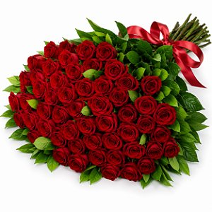 Mega Buquê de 50 Rosas Colombianas
