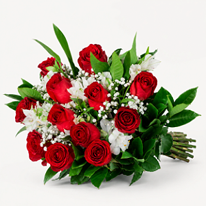 Buquê de 12 Rosas Vermelhas