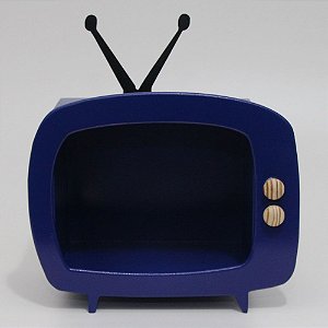 TV em MDF - Azul escuro BIC