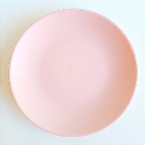 Jogo de pratos de sobremesa rosa