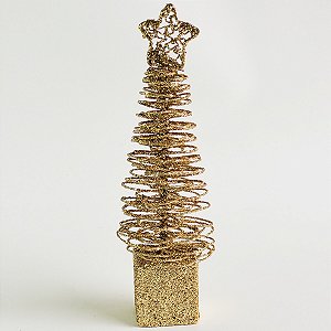 Árvore de Natal Brlhante Dourada - Fininha
