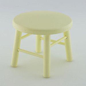 Banquinho de MDF G - Amarelo candy