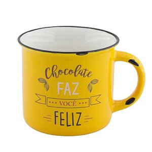 Caneca chocolate faz você feliz