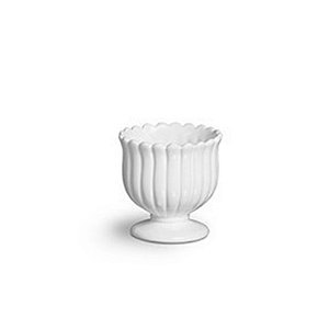 Cachepot pequeno branco algodão doce