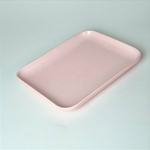 Travessa Retangular Rosa Candy M