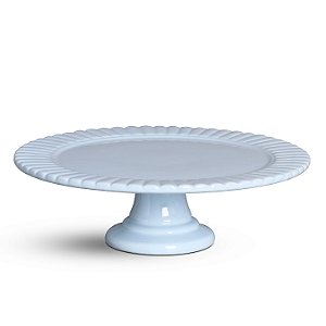 Boleira azul pétala grande 30,5cm